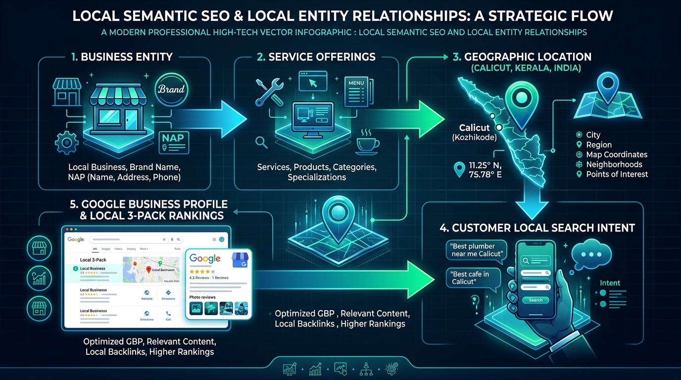 Local Semantic SEO & Local Entity Relationships Strategic Flow